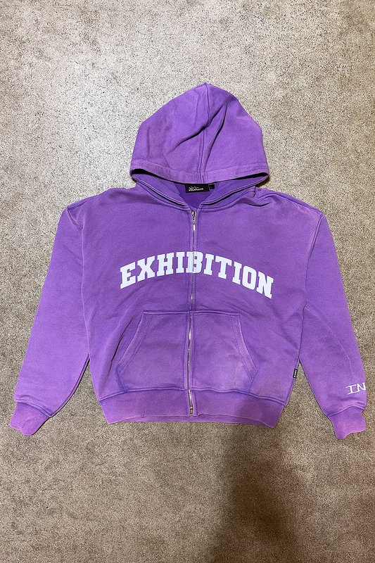 EXHIBITION PURPLE SWAG ZIP-UP
